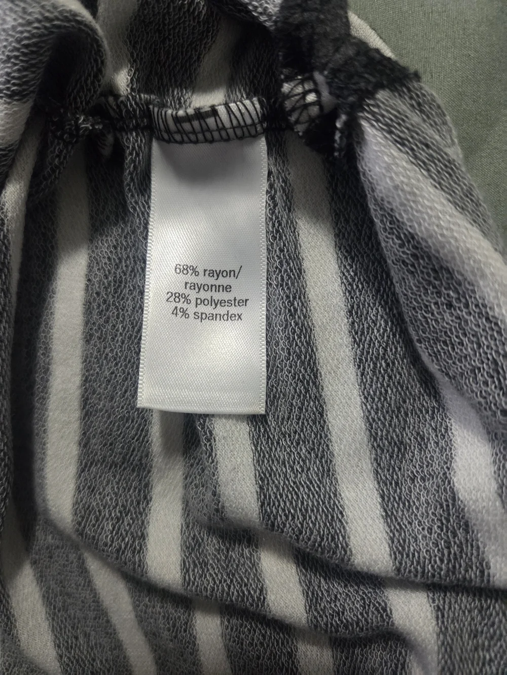 Women's Oversized Black & White Striped Short-Sleeve Tee Size 3x - Picture 7 of 9